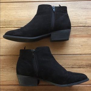 Black ankle booties